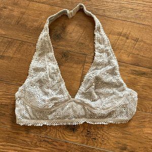 Victoria’s Secret gray lace bralette bra size Large